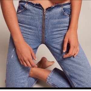 Reformation Zipper Jeans